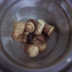 corks inside a glass jar